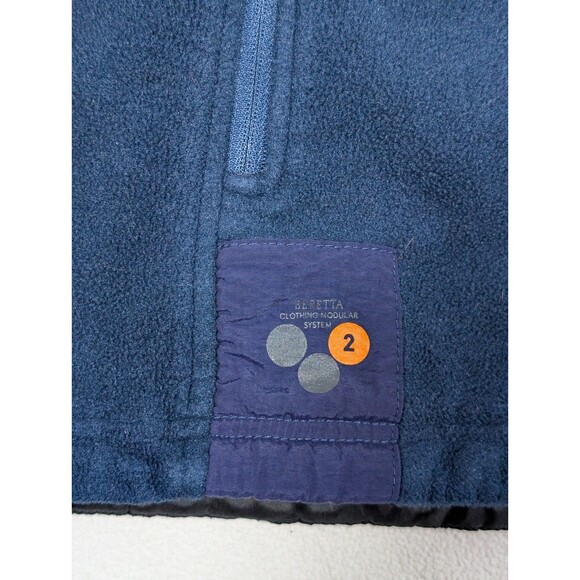Beretta Jacket Mens XL Blue Full Zip Fleece Polartec Zip Pockets Modular System - Picture 4 of 12